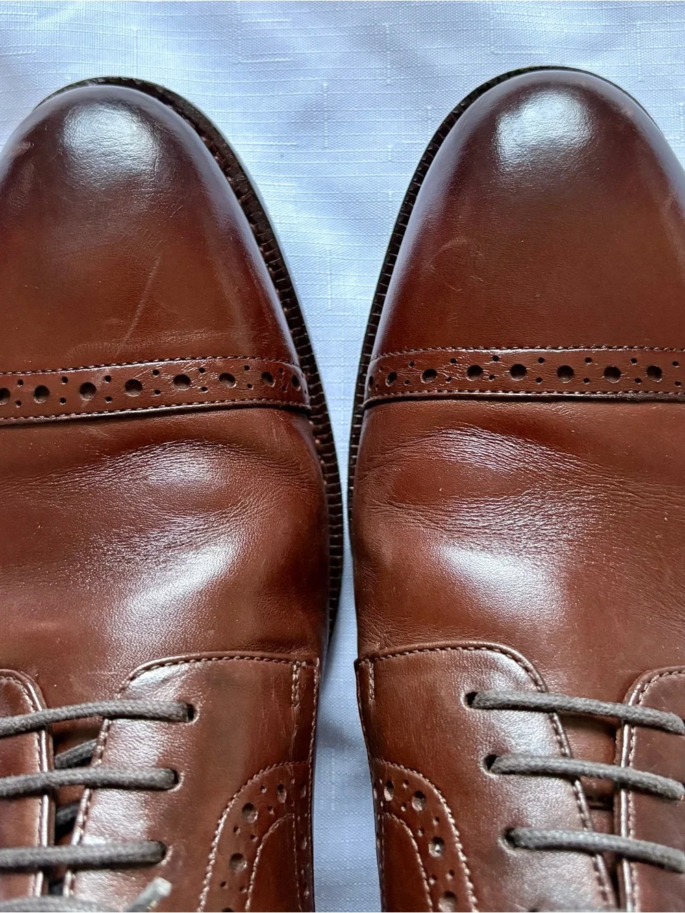 BLKBRD “Stefano” Cap-Toe Brogue Derby Shoes - Size Men’s US9 - Rubber Half Soles